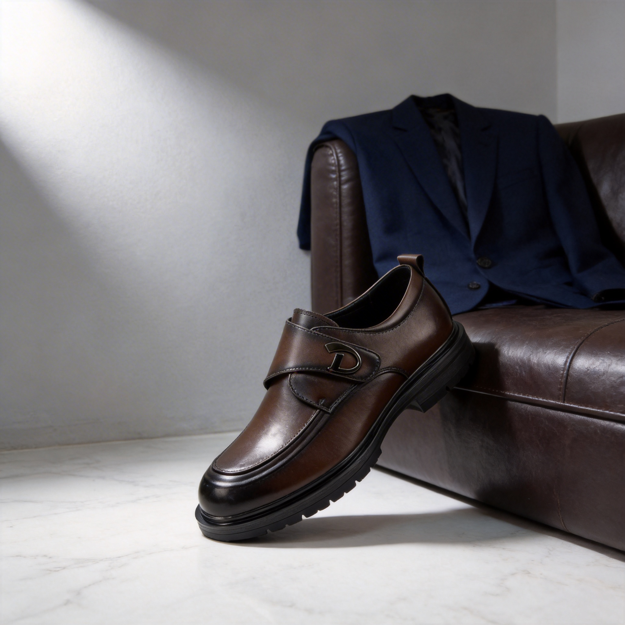 Men leather shoes business shoes