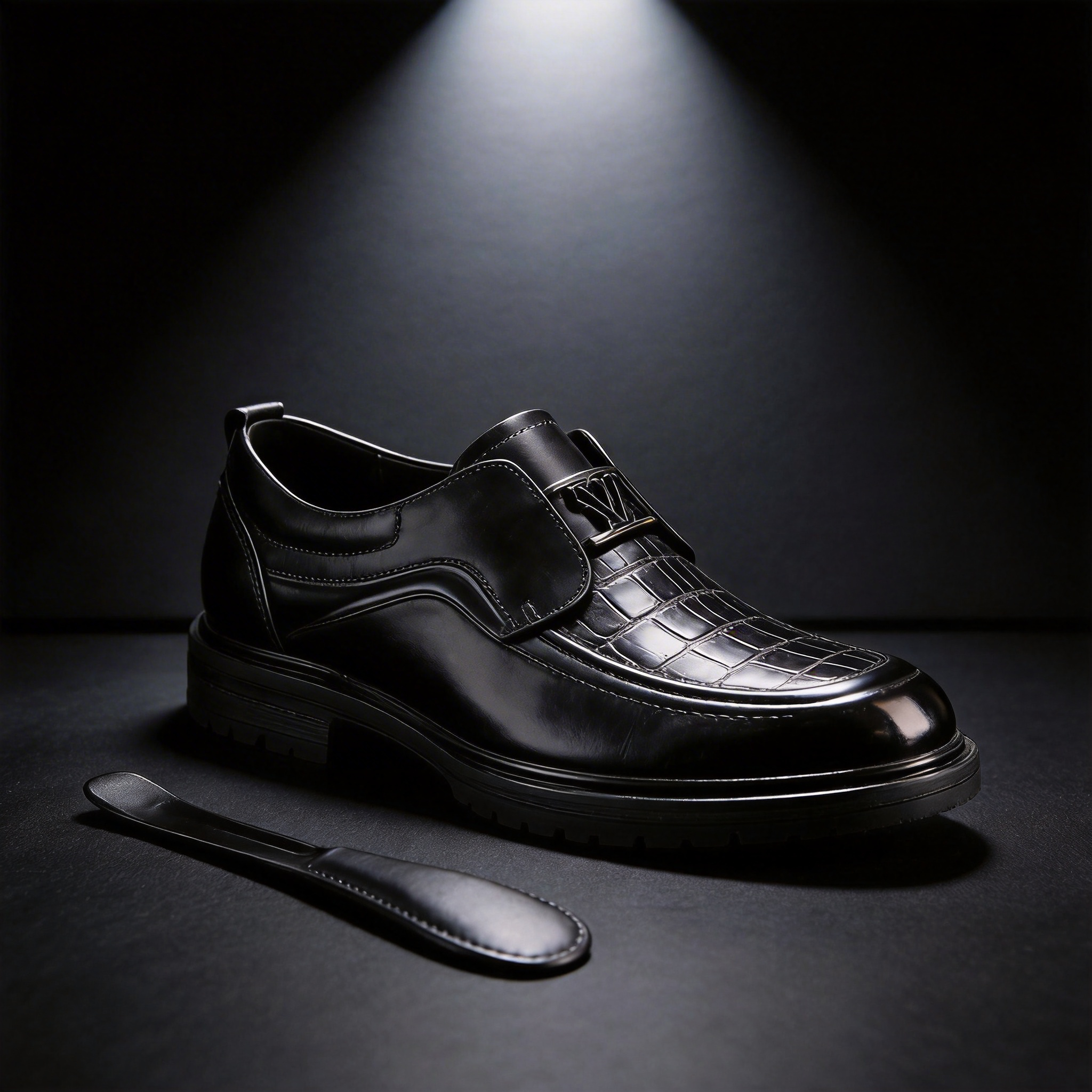 Men leather shoes