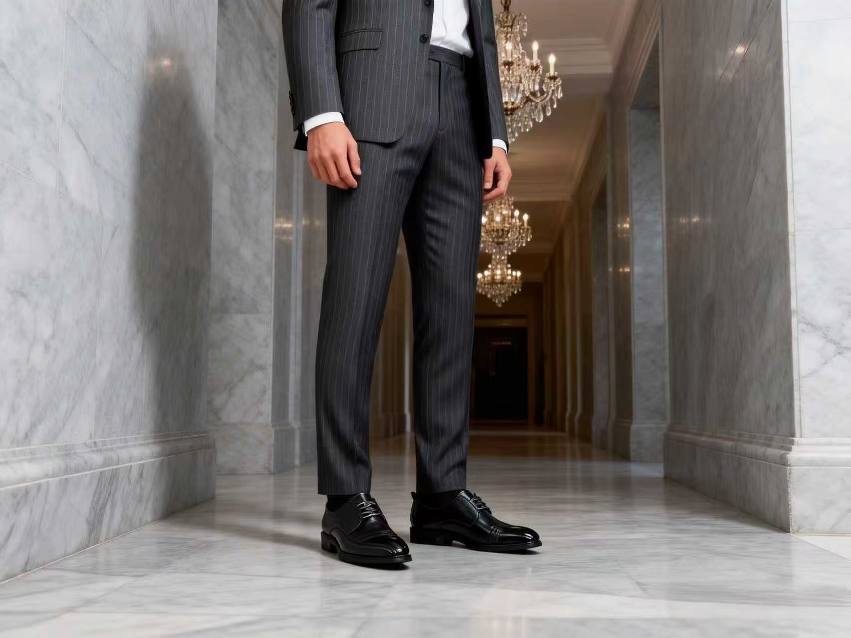 Men leather shoes business shoes9011