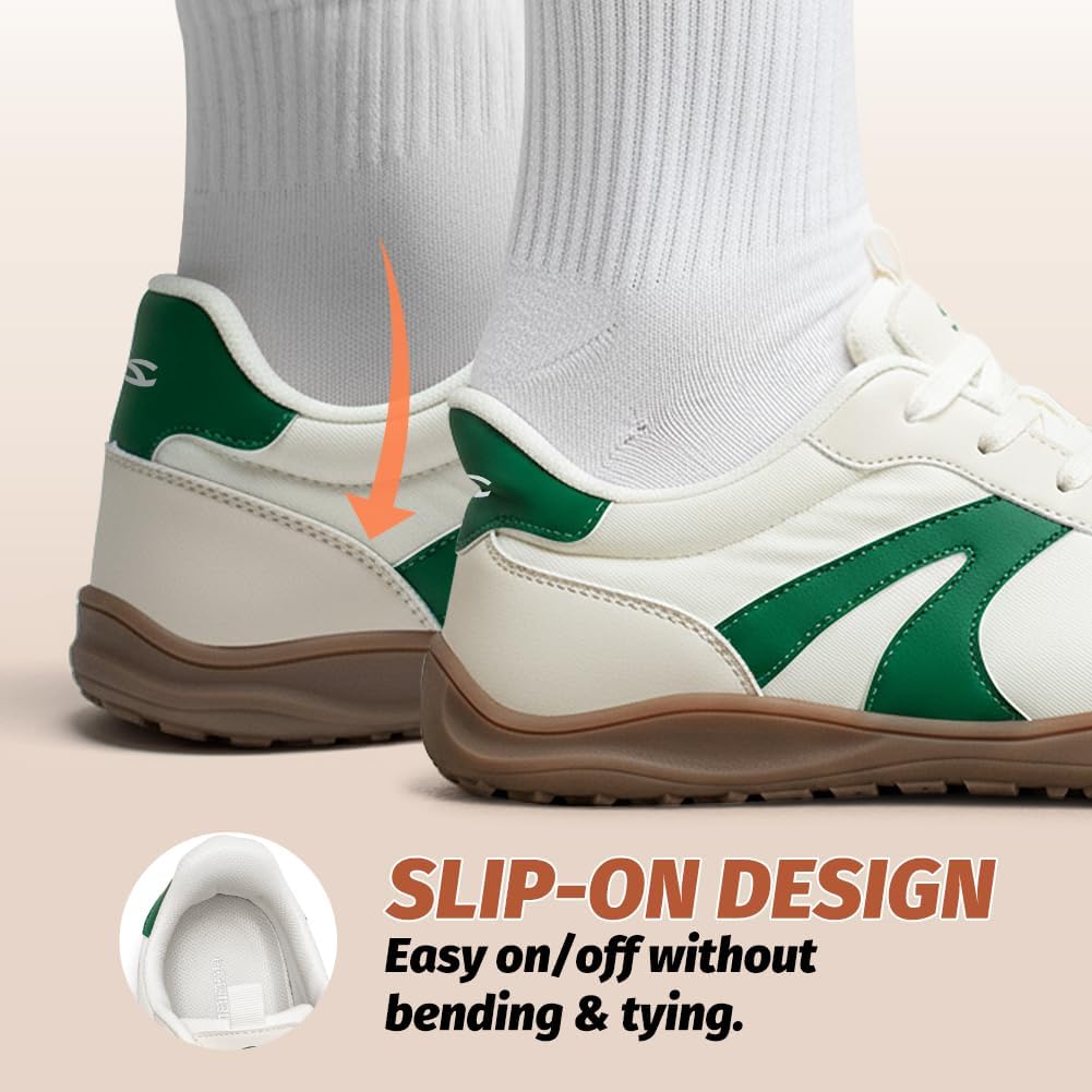 Wide Barefoot Shoes Hands Free Slip On Classic Retro Fashion Sneakers for Women