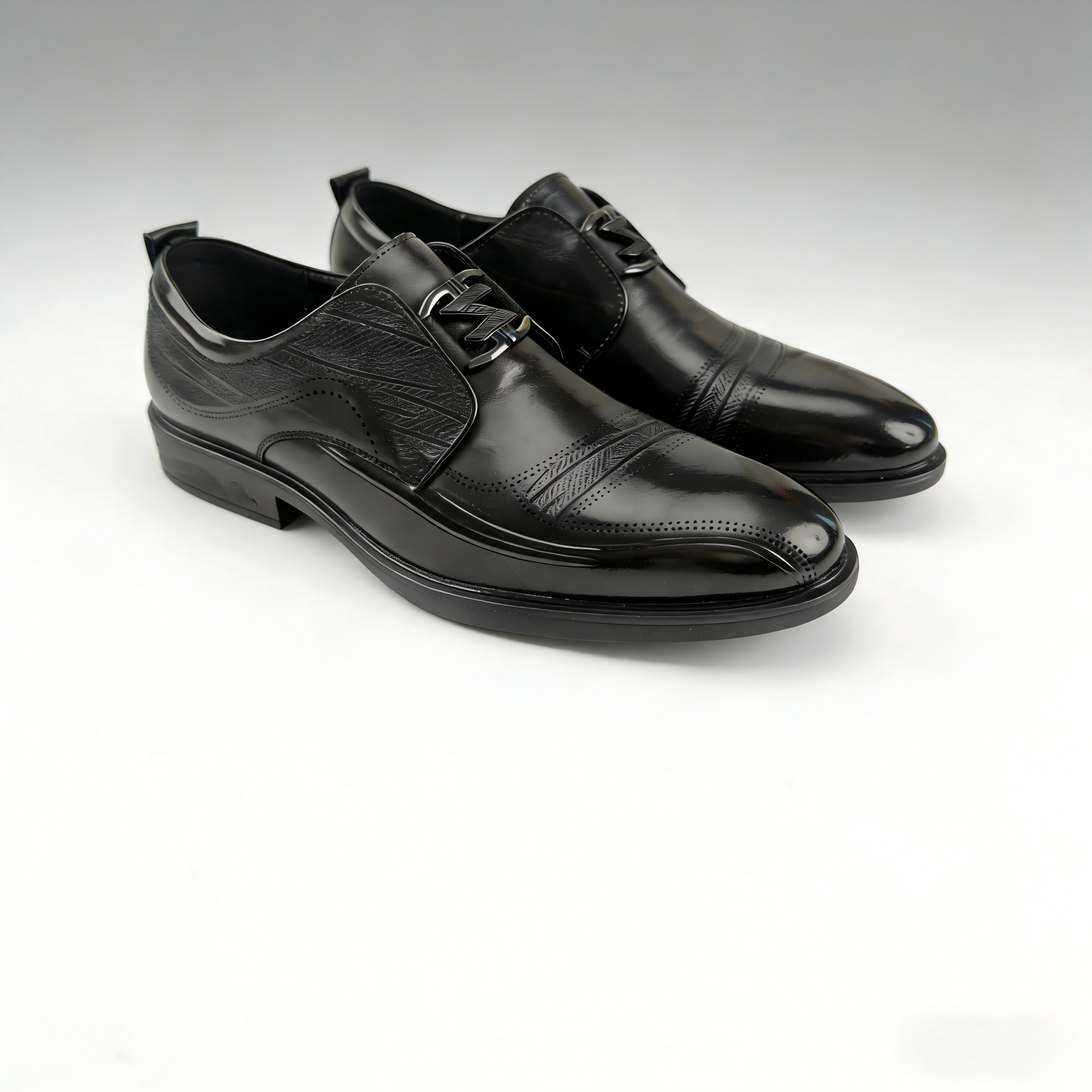 Men leather shoes business shoes9011