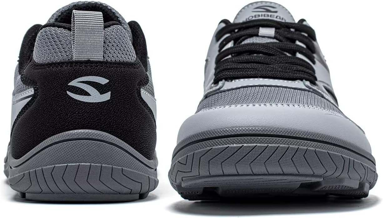 Unisex Wide Toe Barefoot Shoes Minimalist Sneakers for Men Women Lace-up Walking Shoes