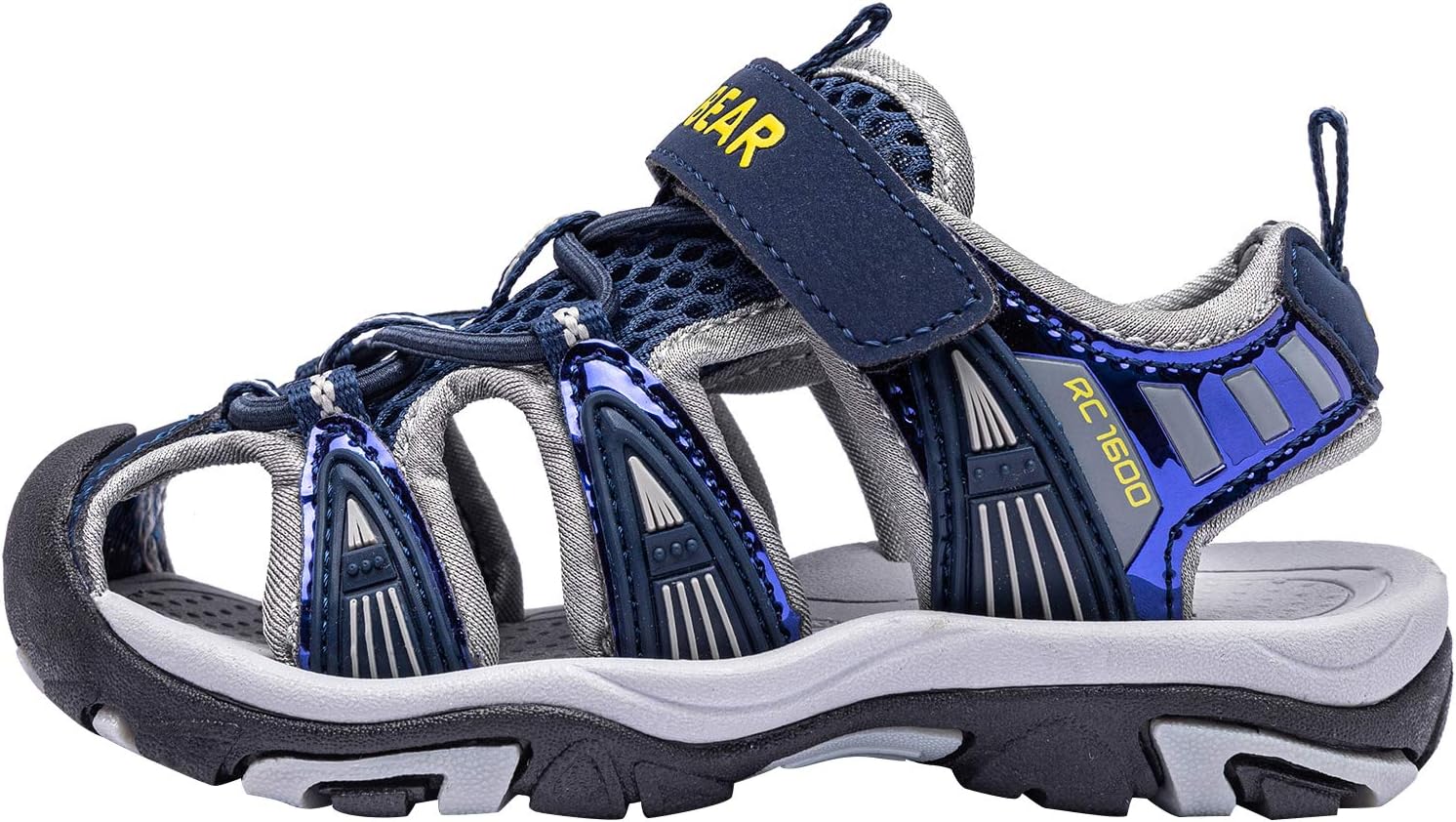 HOBIBEAR Boys' and Girls' Summer Outdoor Beach Sports Closed-Toe Sandals 1600