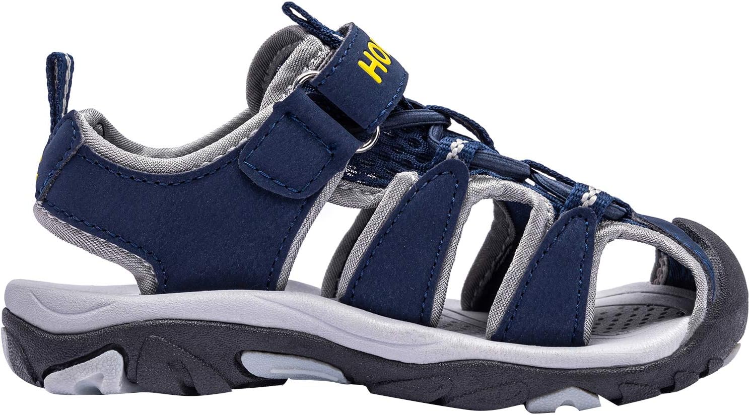 HOBIBEAR Boys' and Girls' Summer Outdoor Beach Sports Closed-Toe Sandals 1600