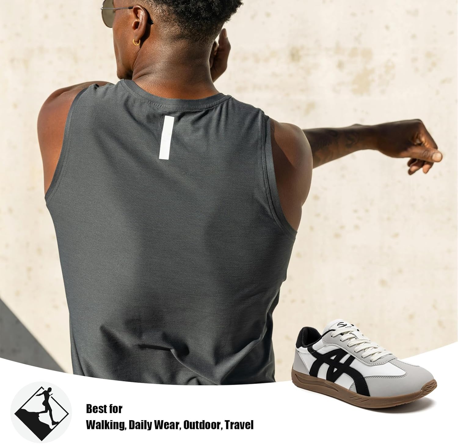 Men Barefoot Shoes | Wide Toe Box | Lightweight Casual Sneakers