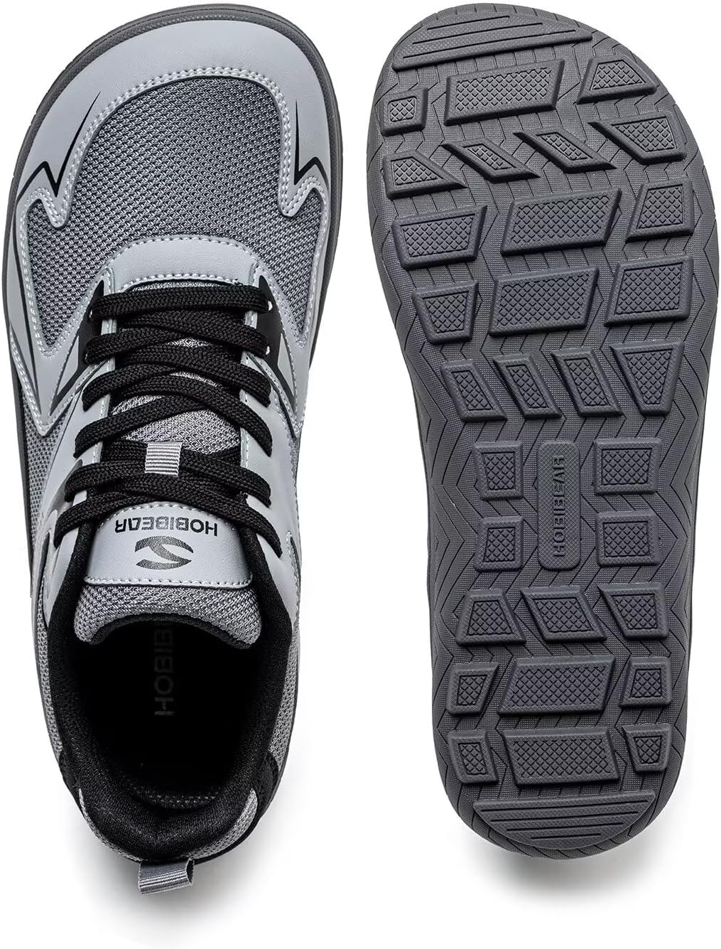 Unisex Wide Toe Barefoot Shoes Minimalist Sneakers for Men Women Lace-up Walking Shoes