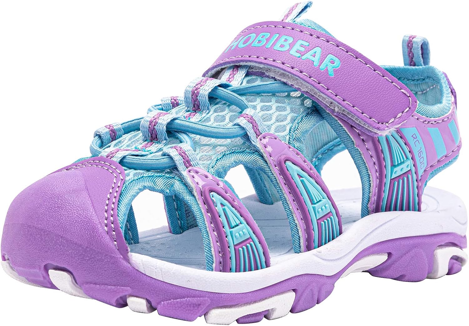 HOBIBEAR Boys' and Girls' Summer Outdoor Beach Sports Closed-Toe Sandals 1600