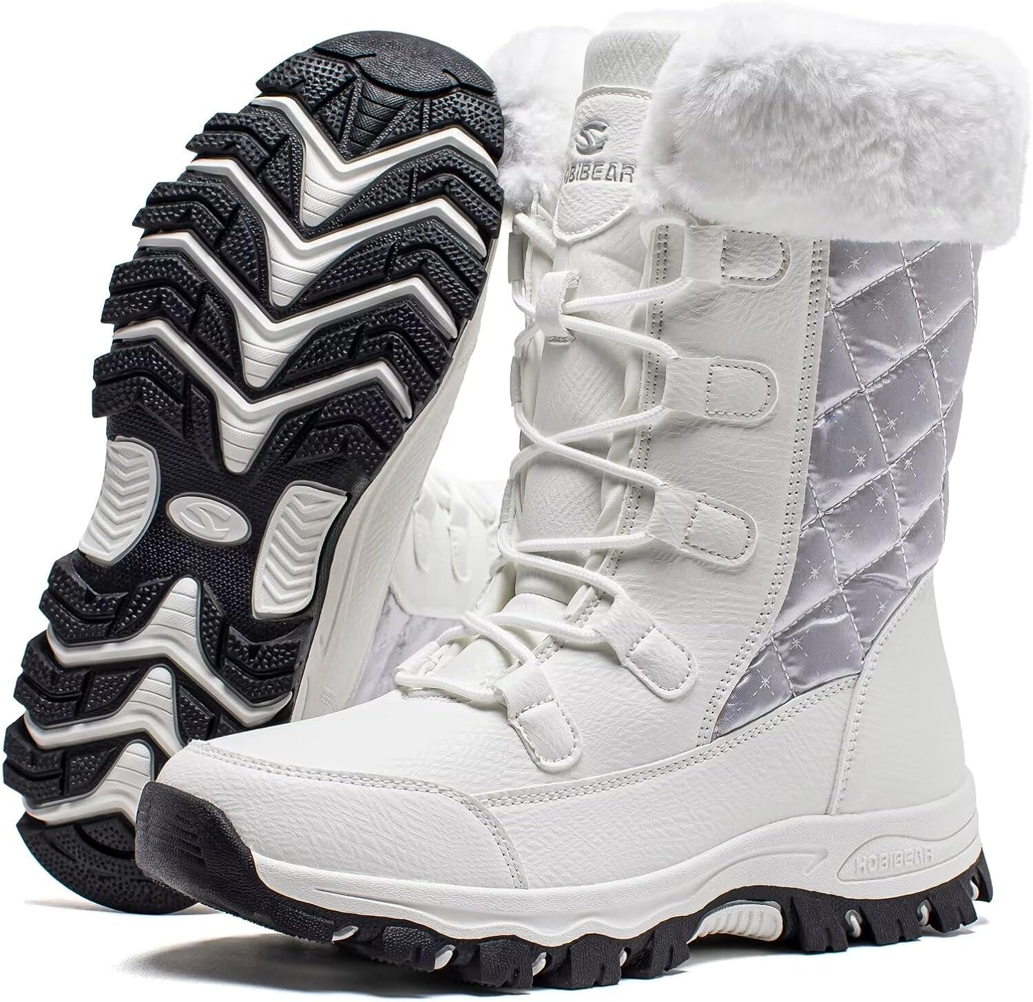 HOBIBEAR Women's Snow Boots Warm Lined Non-Slip Waterproof Outdoor Winter Boots1600