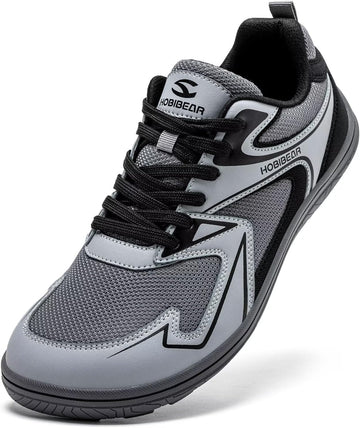 Unisex Wide Toe Barefoot Shoes Minimalist Sneakers for Men Women Lace-up Walking Shoes