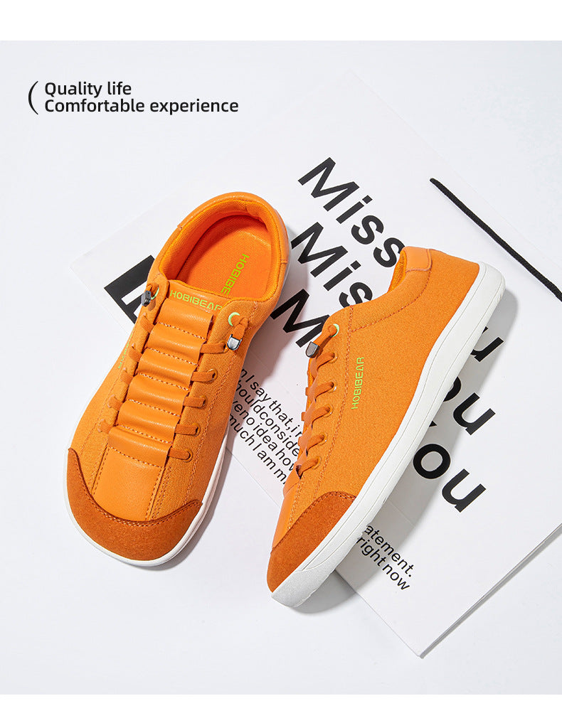 Zapatos descalzos Hobibear con punta ancha para hombre, zapatillas bajas y planas, zapatos para caminar para mujer 