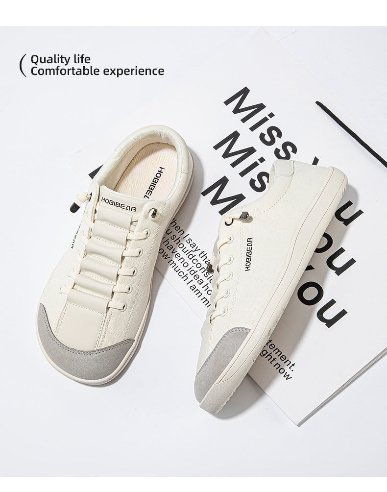 Zapatos descalzos Hobibear con punta ancha para hombre, zapatillas bajas y planas, zapatos para caminar para mujer 