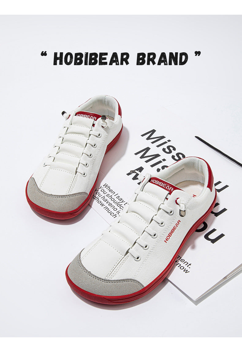 Zapatos descalzos Hobibear con punta ancha para hombre, zapatillas bajas y planas, zapatos para caminar para mujer 