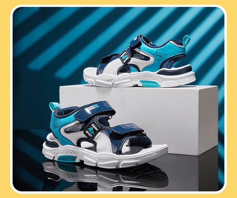 Nueva colección de verano para niños de Hobibear: sandalias deportivas modernas y cómodas para adolescentes, perfectas para uso informal y días de playa.
