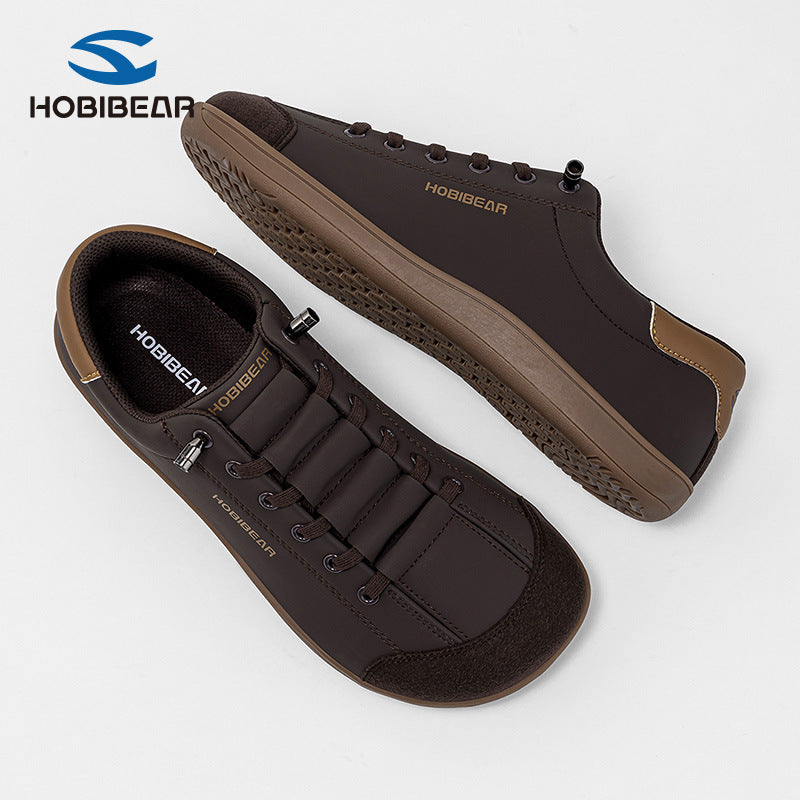 Hobibear spring/autumn wide-fit men's shoes barefoot sneakers slip-on casual everyday walking shoes