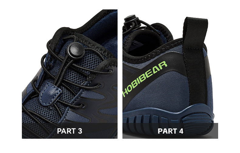 Zapatillas deportivas Hobibear para hombre (primavera/otoño): calzado para agua, senderismo, senderismo fluvial y secado rápido. 