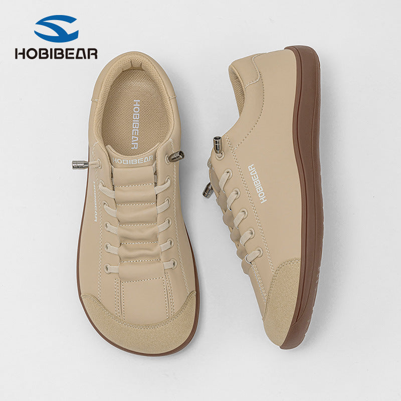 Hobibear spring/autumn wide-fit men's shoes barefoot sneakers slip-on casual everyday walking shoes