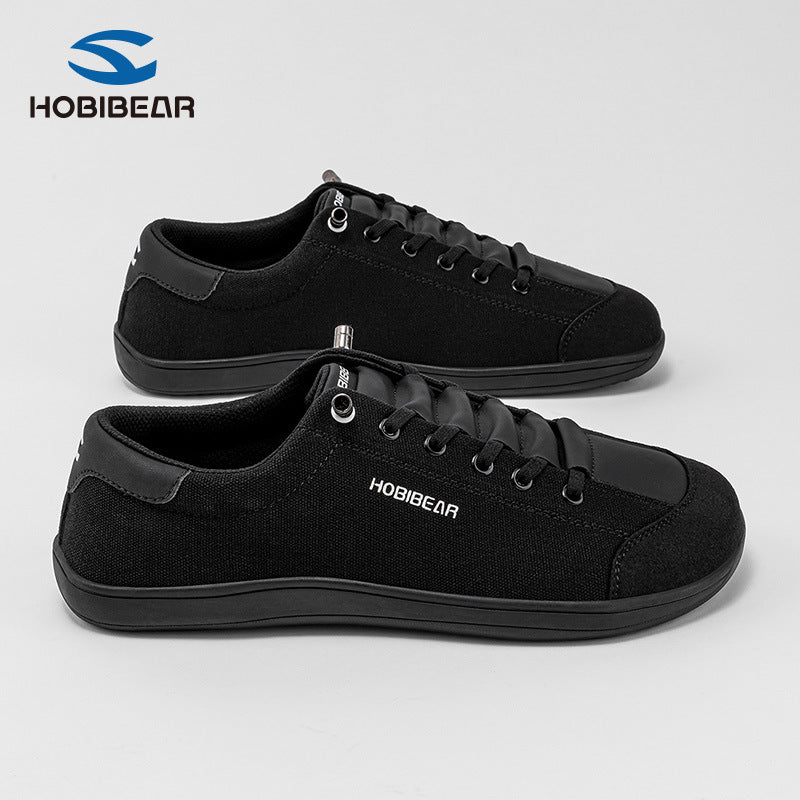 Hobibear Barfußschuhe mit breiter Zehenpartie, Herren-Sneaker, flache Low-Top-Schuhe, Damen-Walkingschuhe