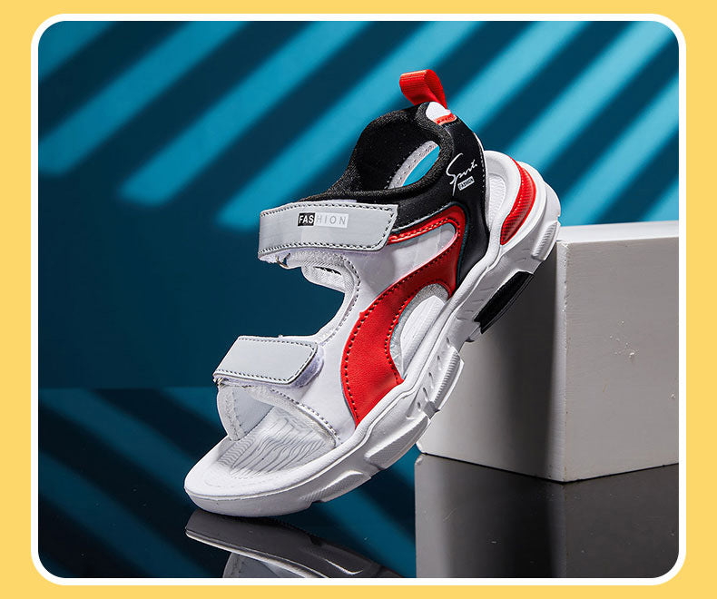 Nueva colección de verano para niños de Hobibear: sandalias deportivas modernas y cómodas para adolescentes, perfectas para uso informal y días de playa.