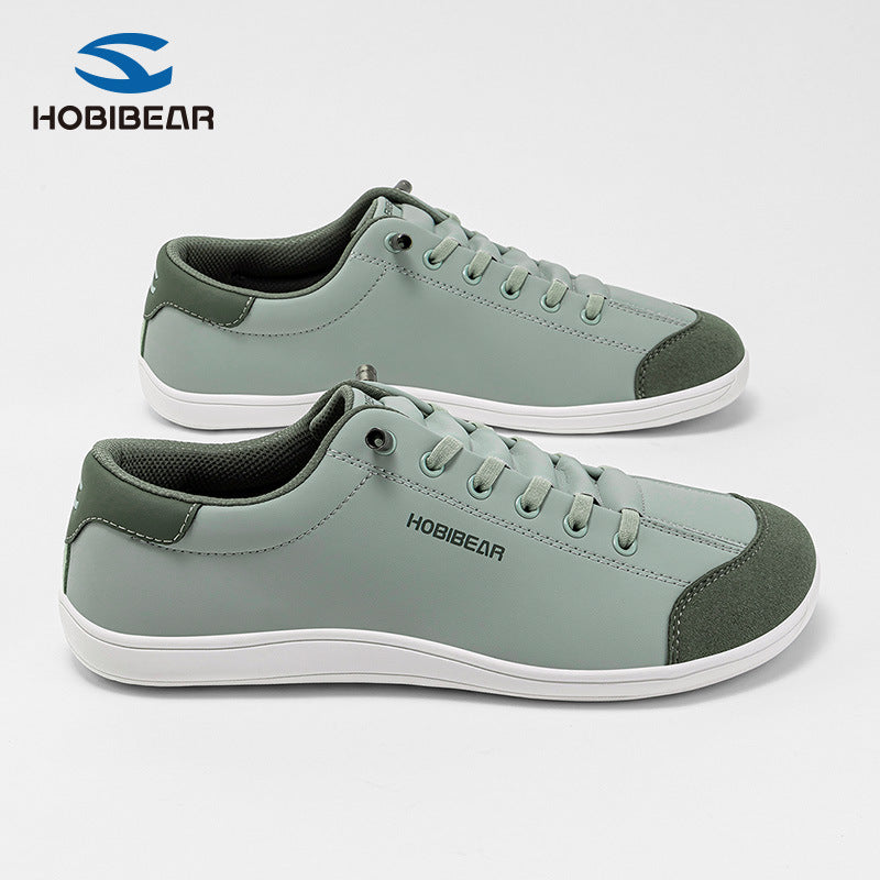 Hobibear spring/autumn wide-fit men's shoes barefoot sneakers slip-on casual everyday walking shoes