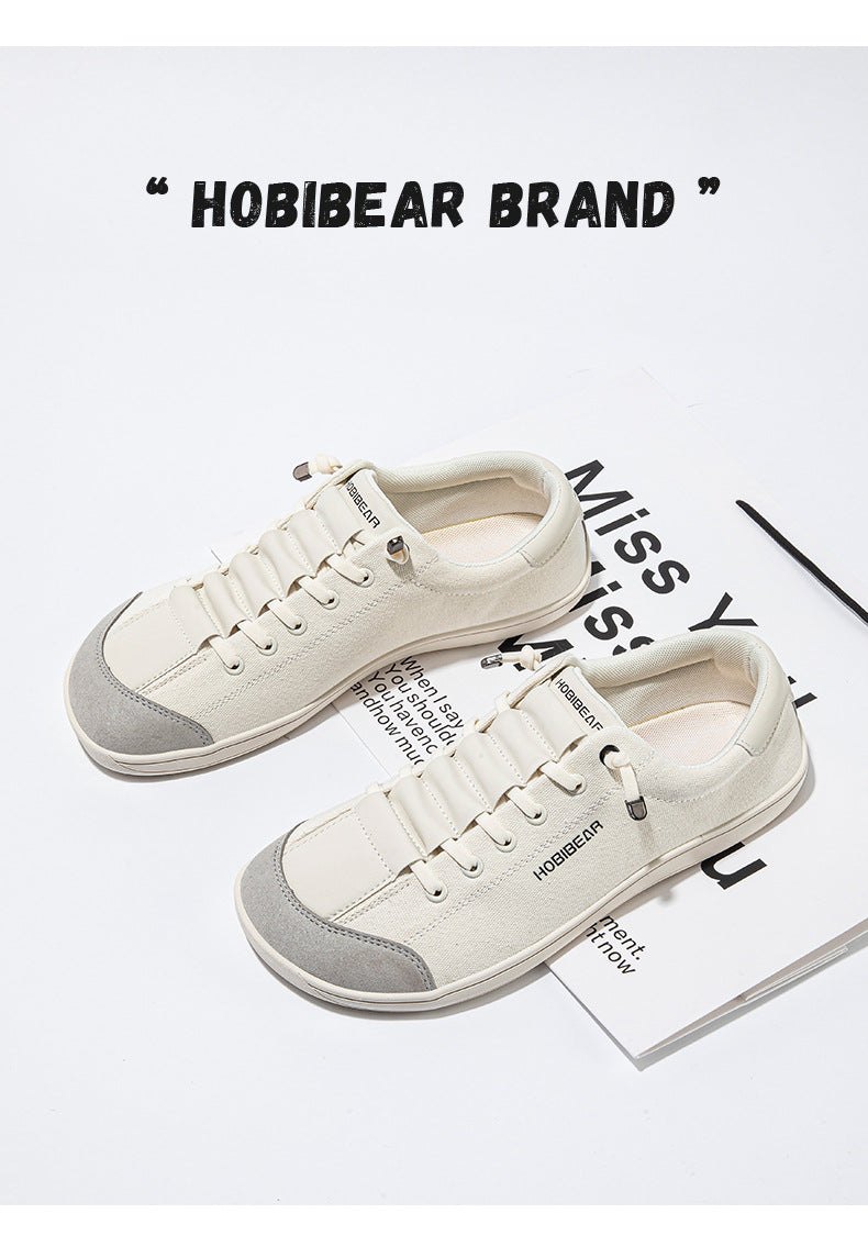 Zapatos descalzos Hobibear con punta ancha para hombre, zapatillas bajas y planas, zapatos para caminar para mujer 