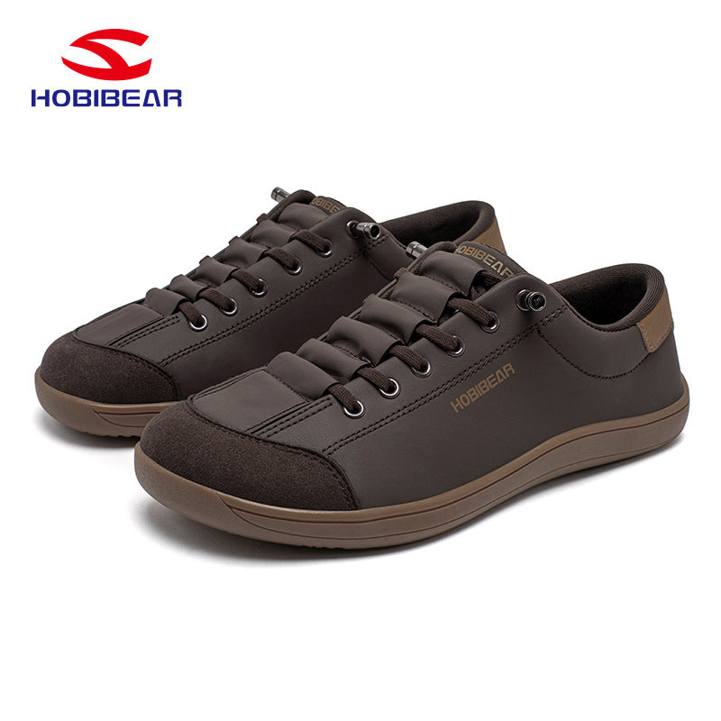 Hobibear spring/autumn wide-fit men's shoes barefoot sneakers slip-on casual everyday walking shoes